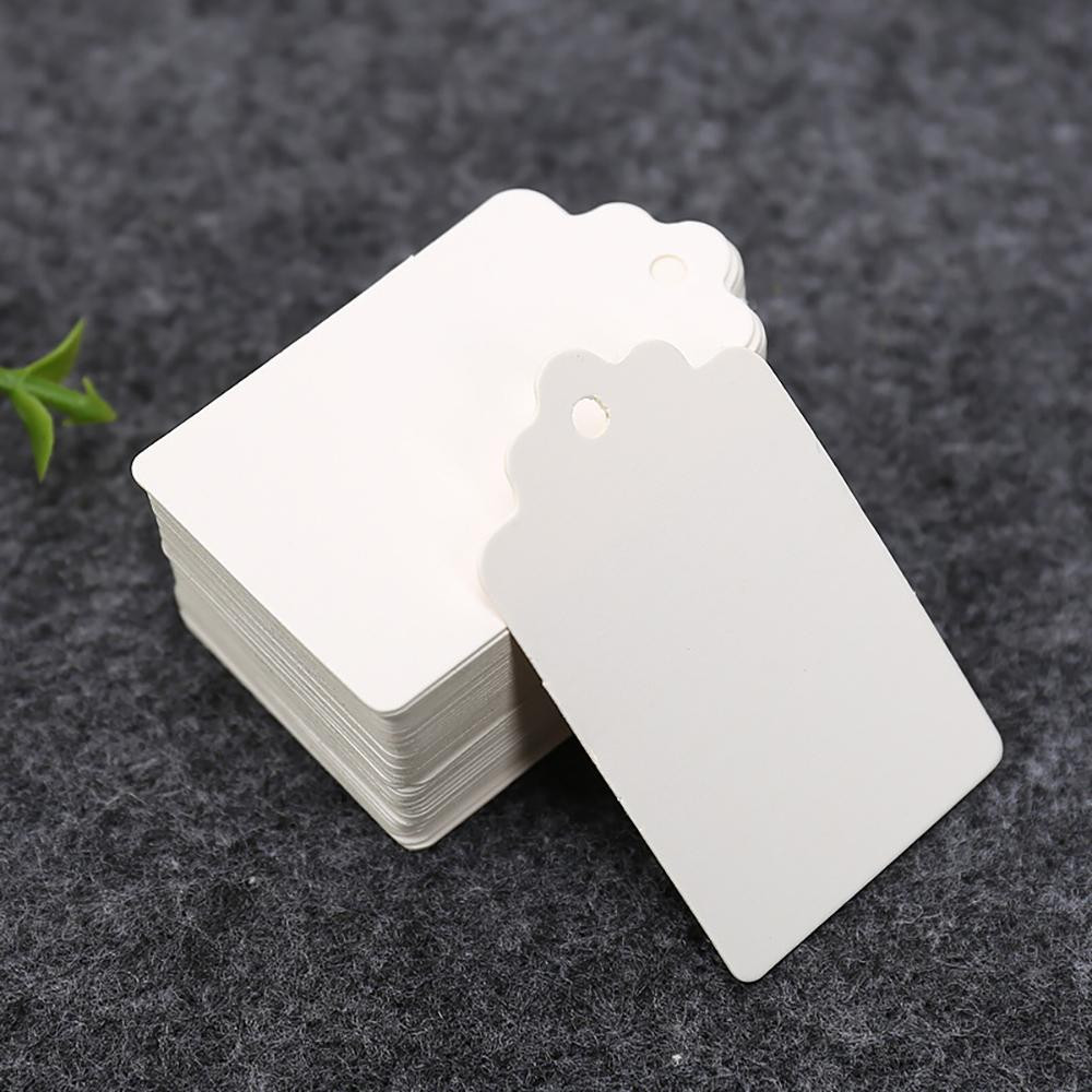 100x Paper Labels - White