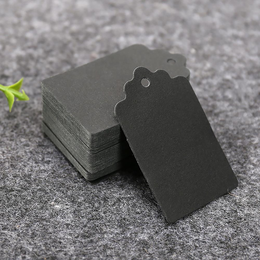 100x Paper Labels - Black