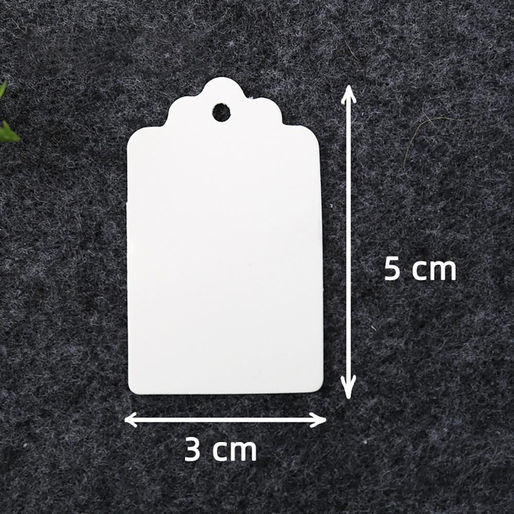 100x Paper Labels - White