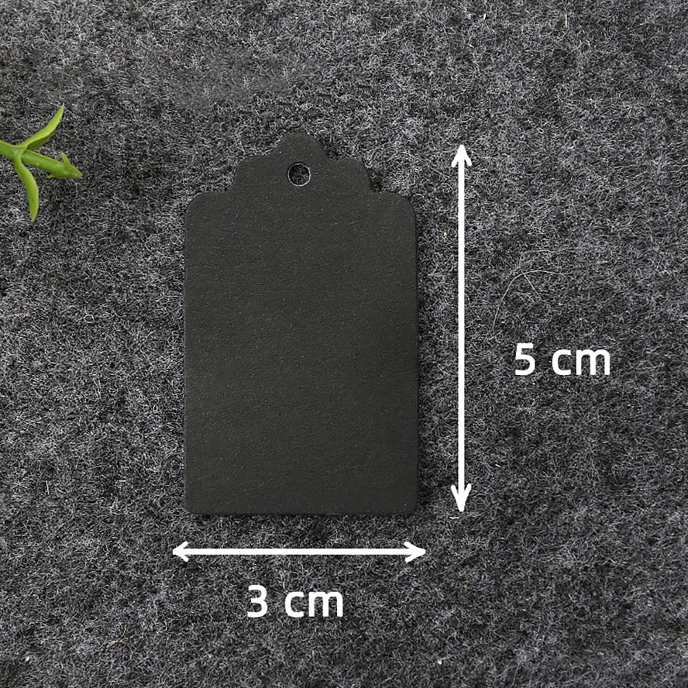 100x Paper Labels - Black