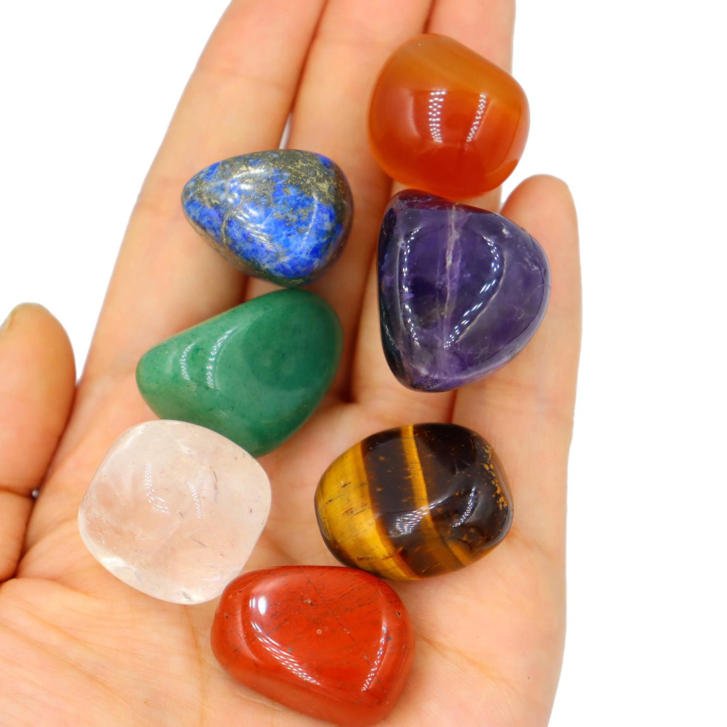 x7 pietre chakra con custodia