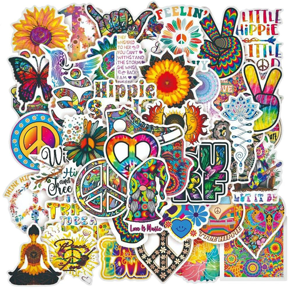 Pacote de Adesivos - Hippie