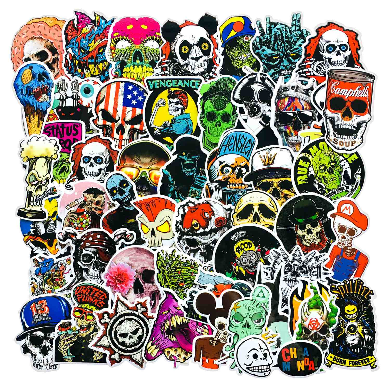 Pack de Pegatinas - Calaveras