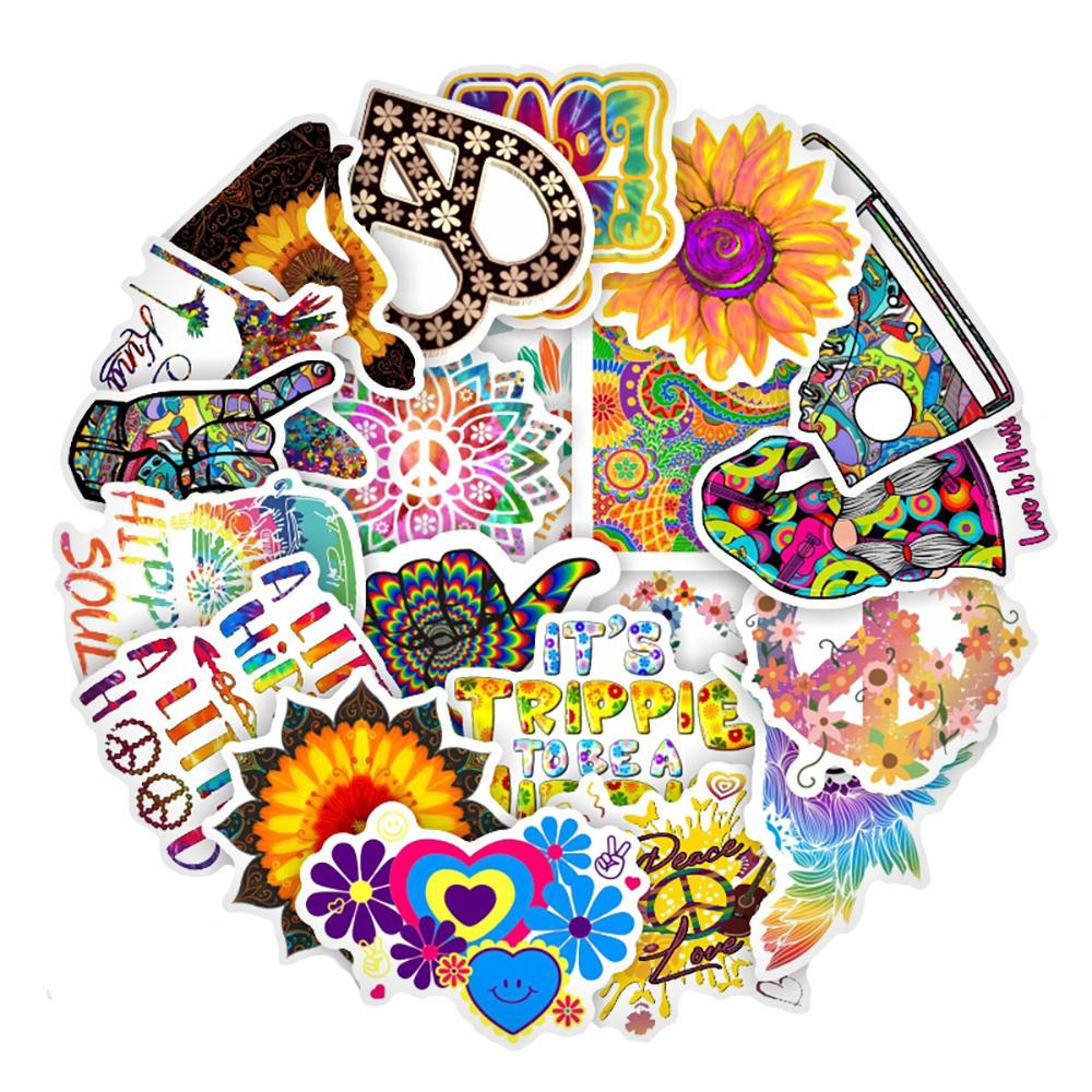 Packung Aufkleber - Hippie