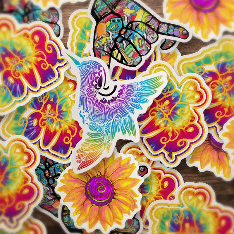 Pack de Pegatinas - Hippie