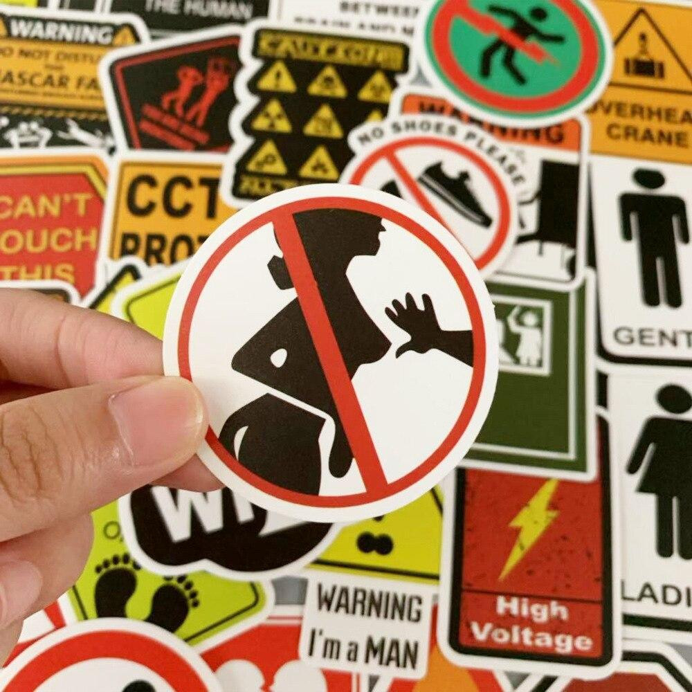 Packung Aufkleber - Warning Signs