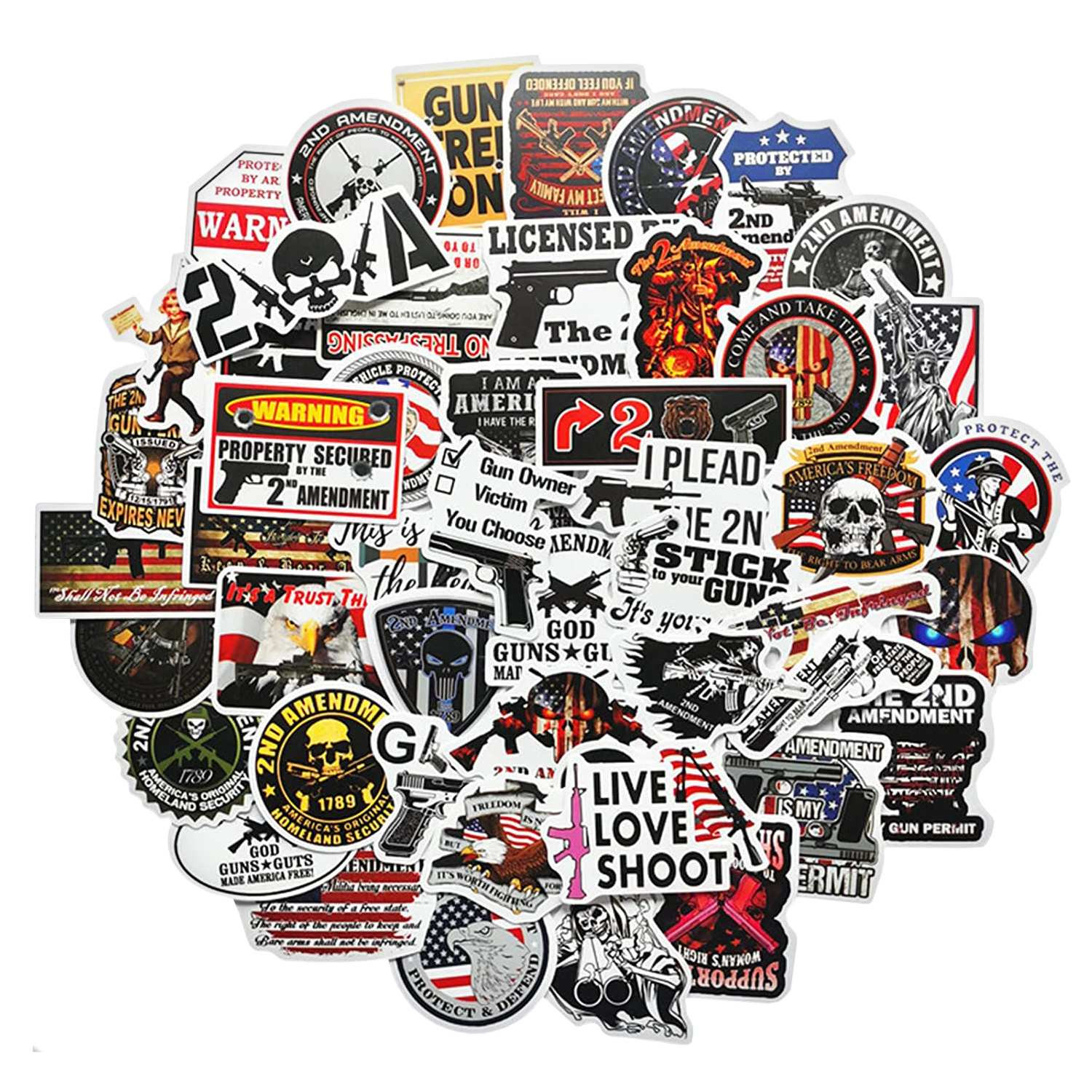 Pakje Stickers - Second Amendment