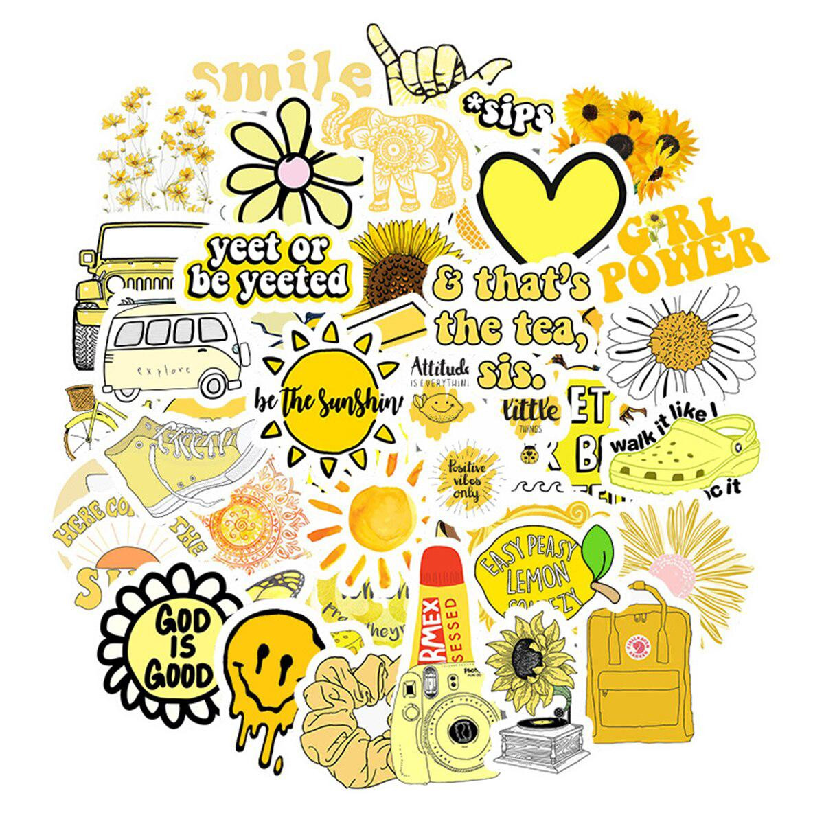 Pack de Stickers - Jaune Mix