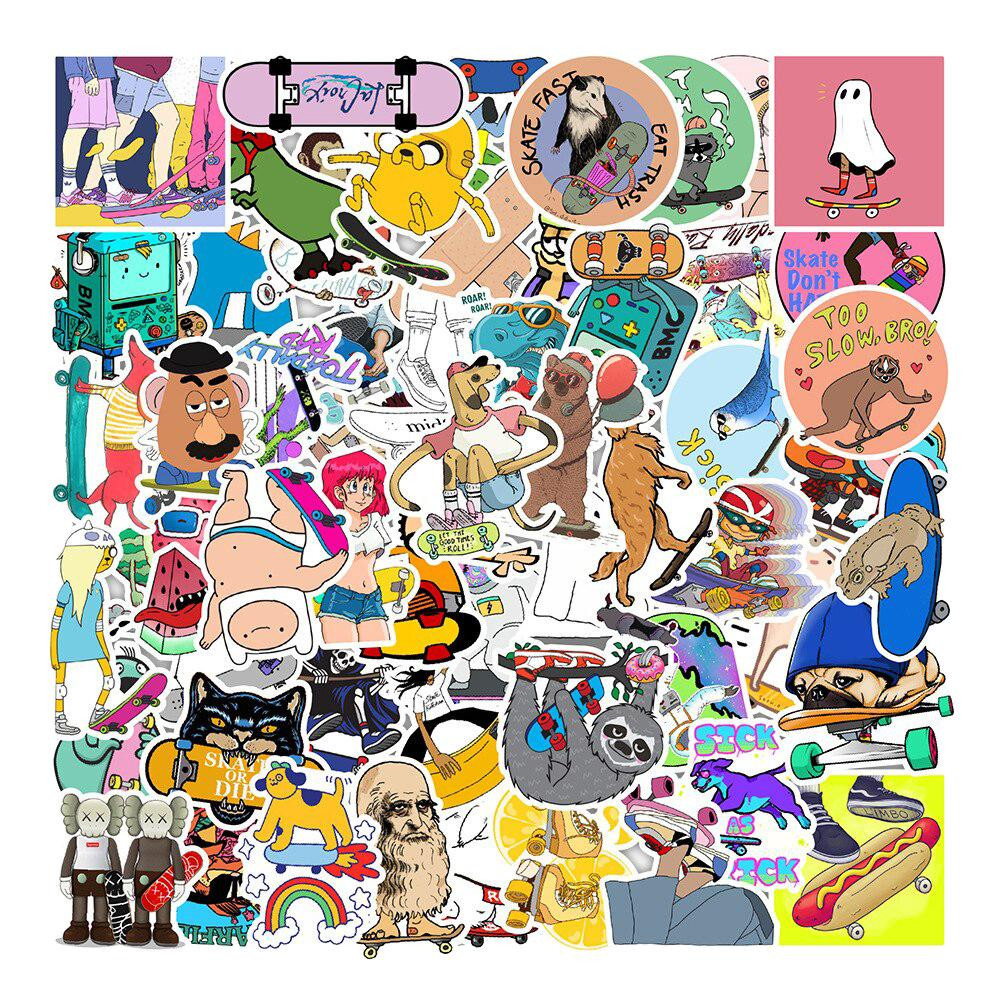 Mega Pack de Adesivos - Skate