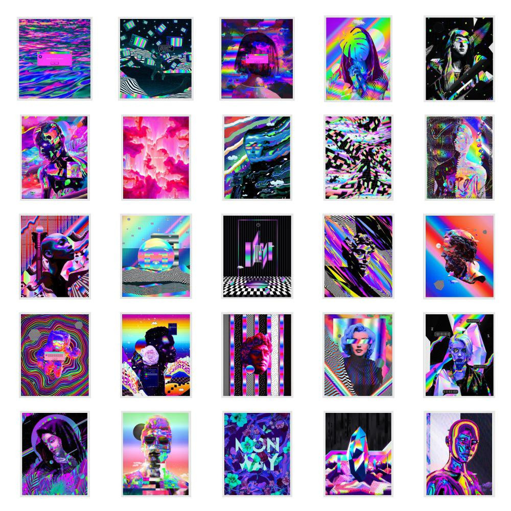 Pack de Pegatinas - Estilo Cyberpunk