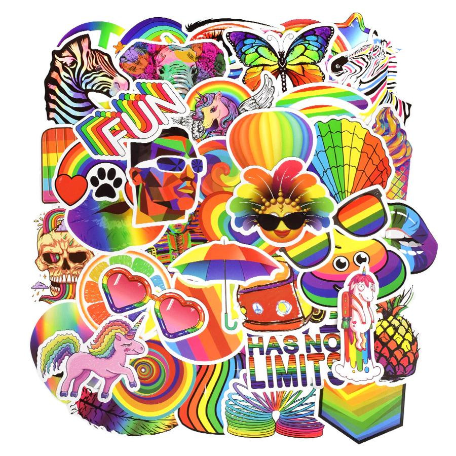 Balenie samolepiek - Rainbow