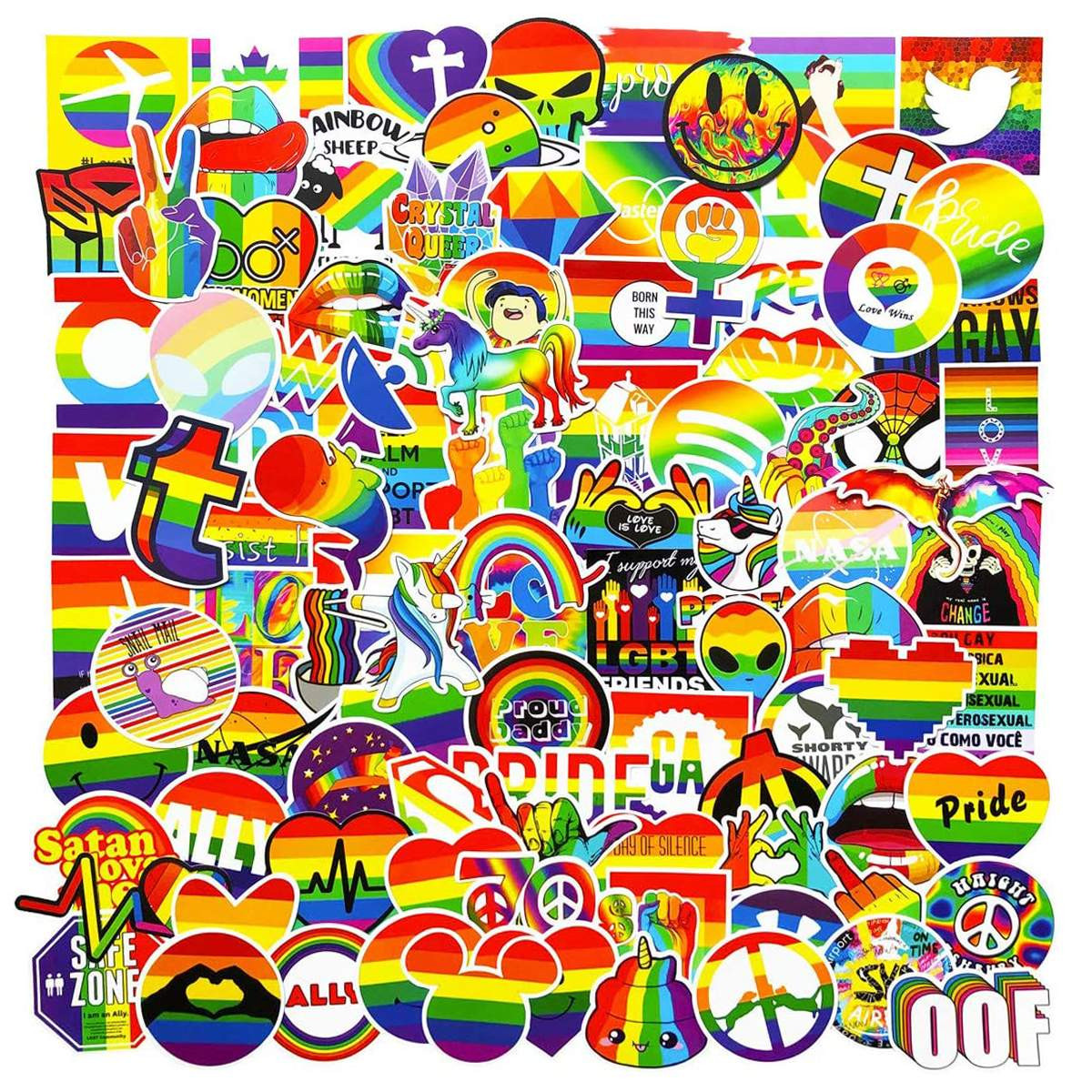 Mega balík nálepiek – LGBTQ