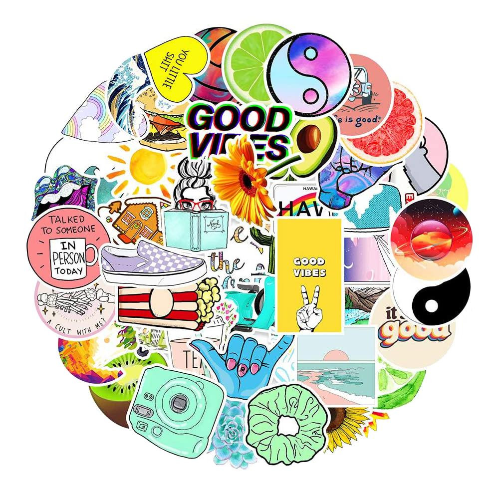 Mega Pack de Stickers - Buenas Vibras