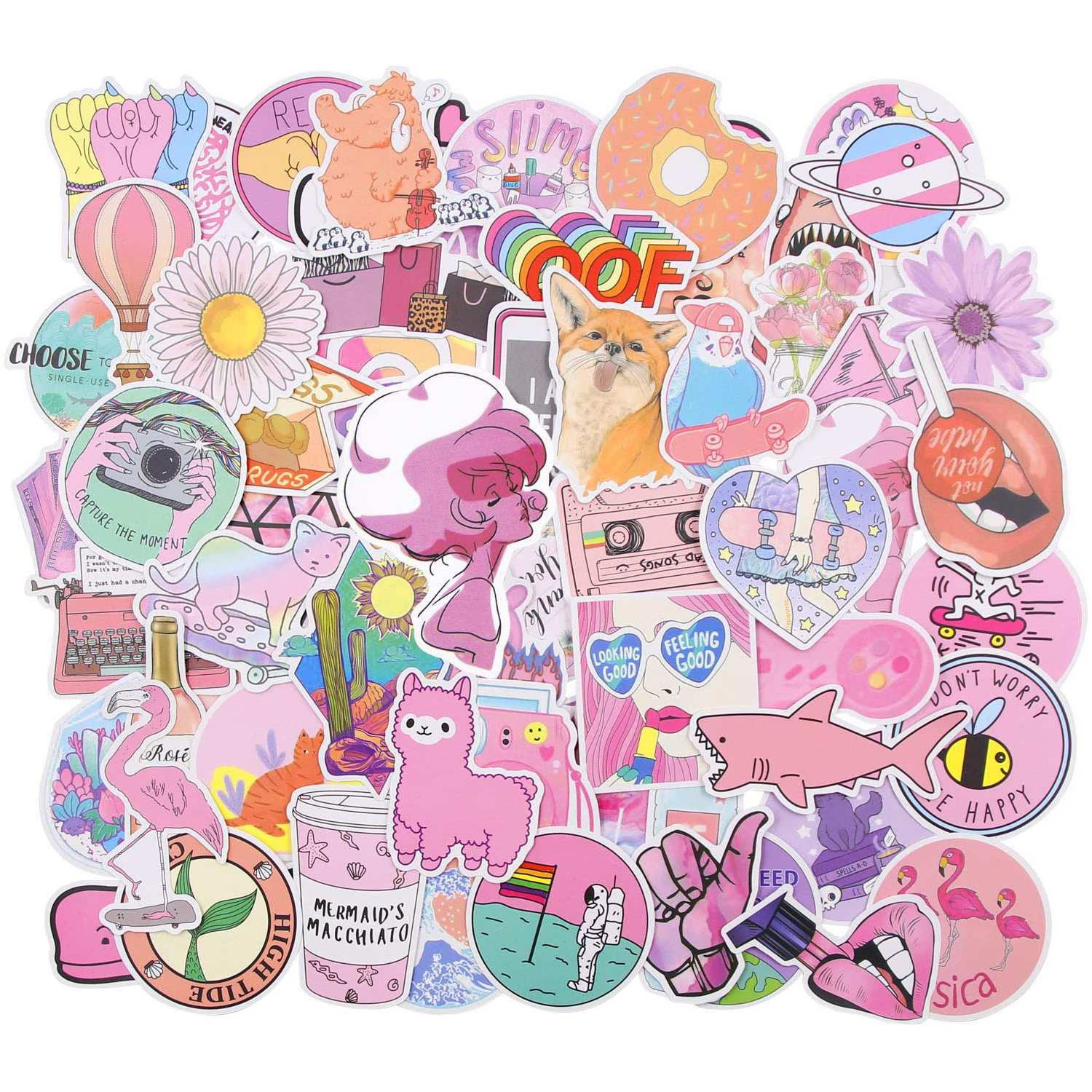 Mega Pack de Pegatinas - Mezcla Rosa