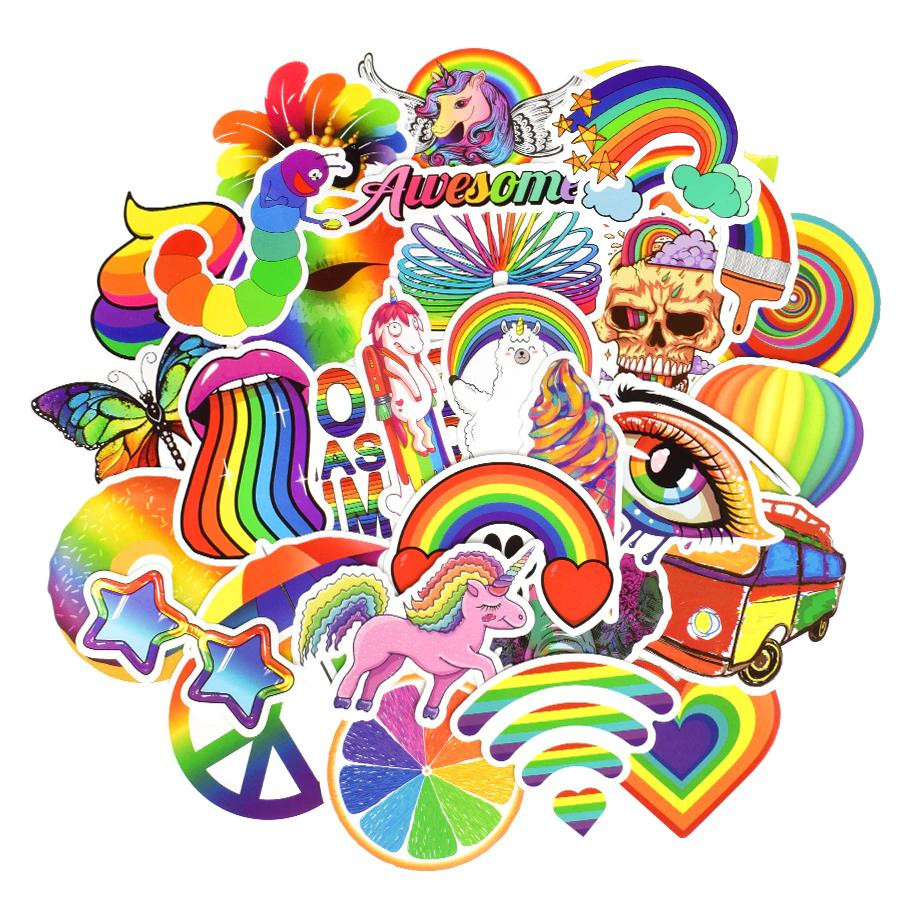 Balenie samolepiek - Rainbow