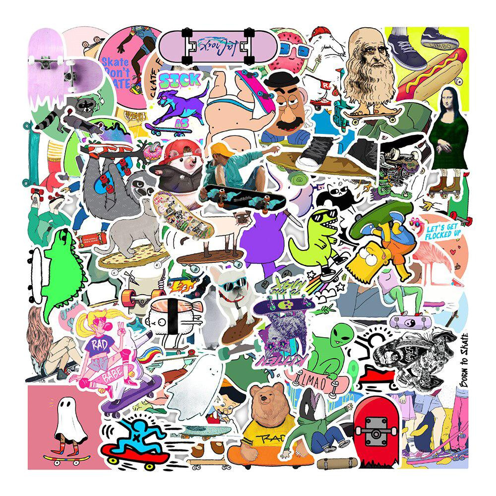 Mega Pack de Adesivos - Skate