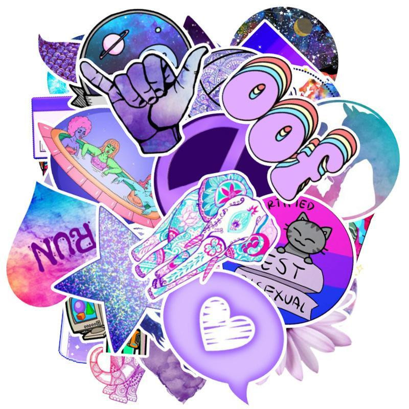 Aufkleberpaket - Purple Mix 2