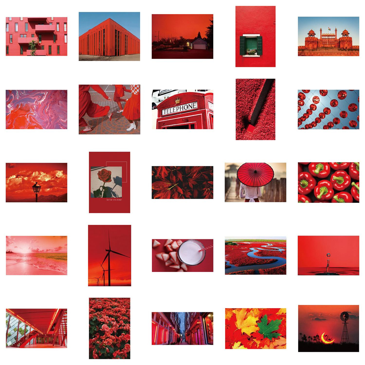 Pack de Pegatinas - Mix Rojo