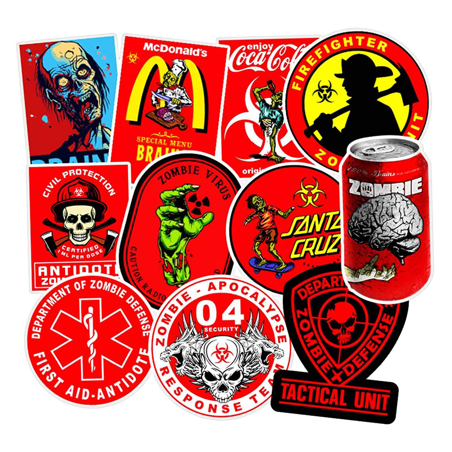 Pack d'autocollants - Zombie
