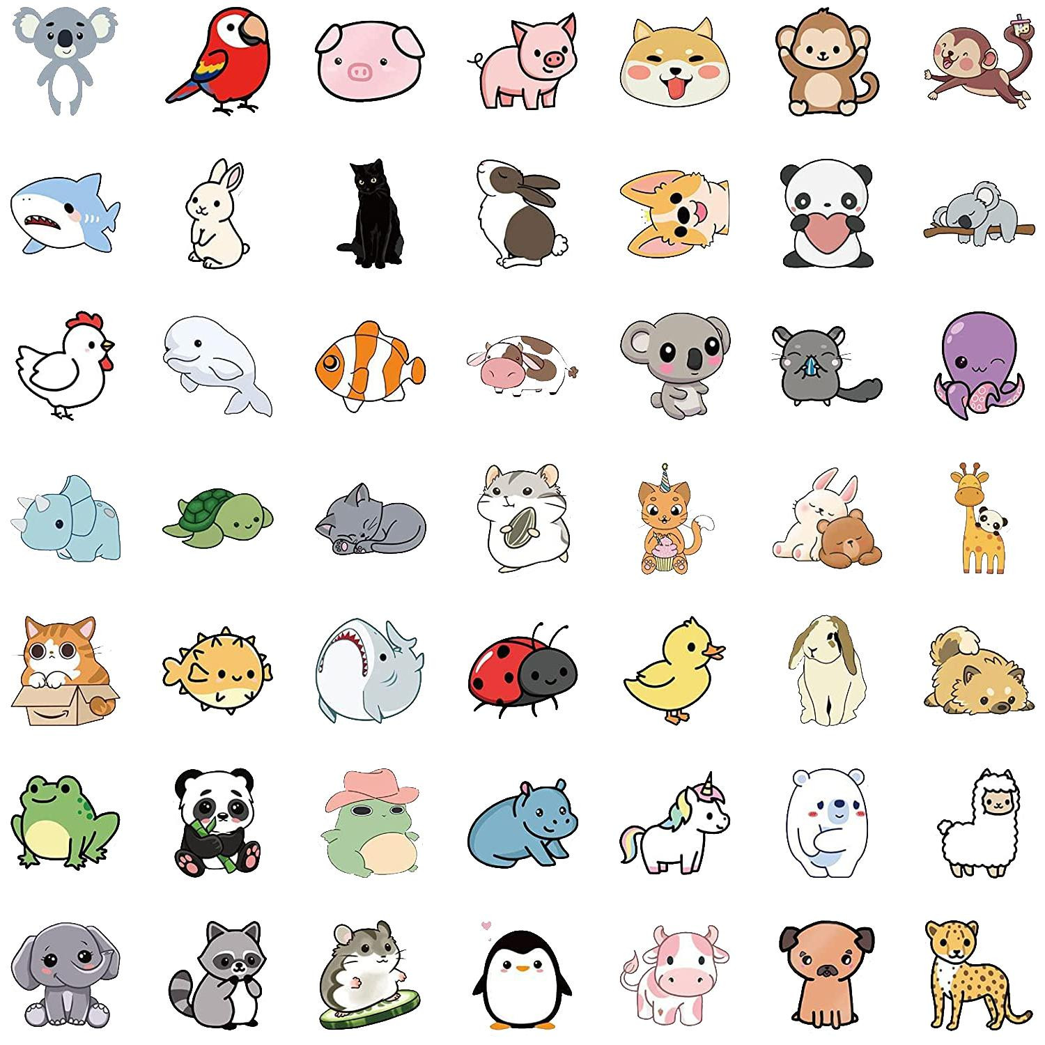 Mega Pack de Adesivos - Animais