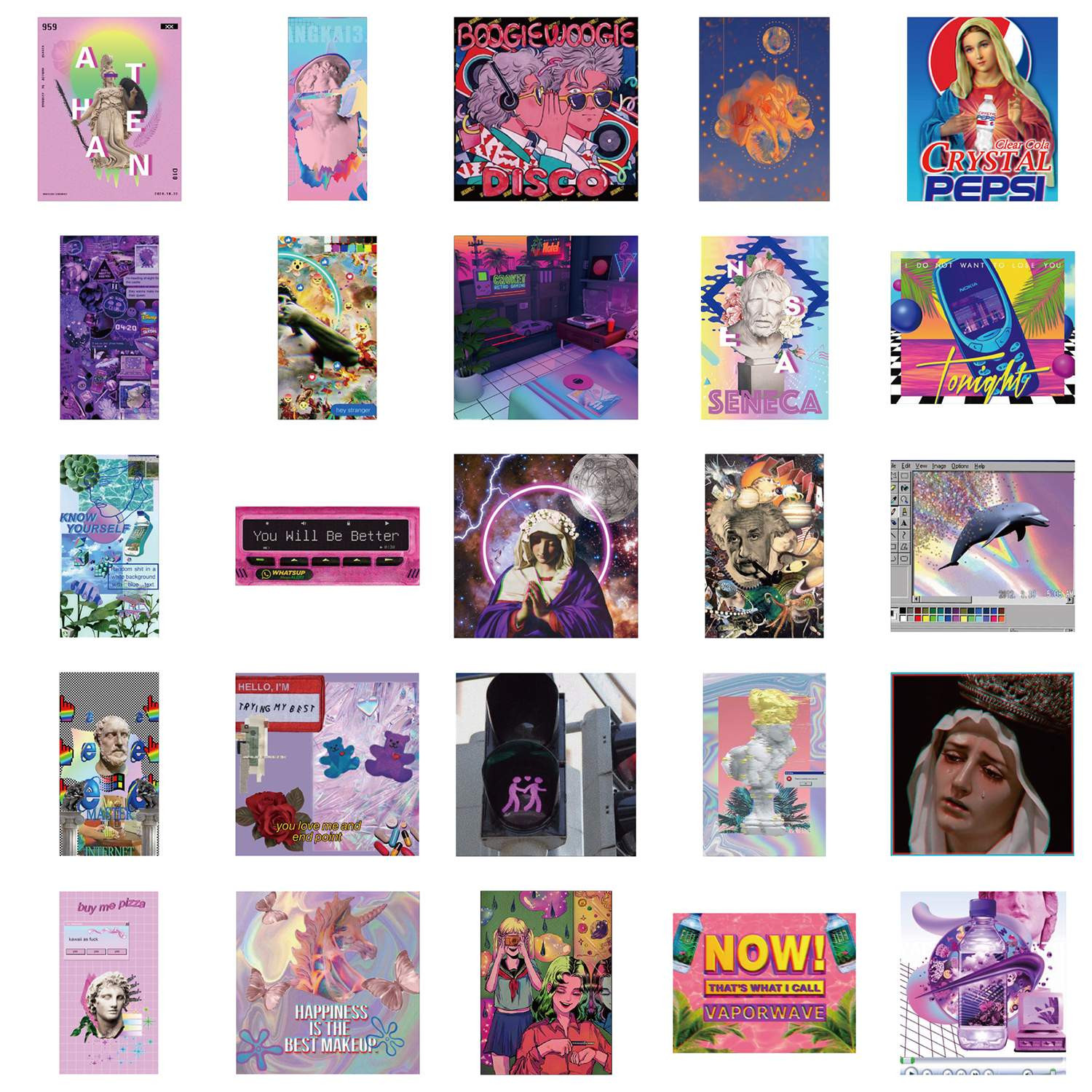 Pakje Stickers - Aesthetic