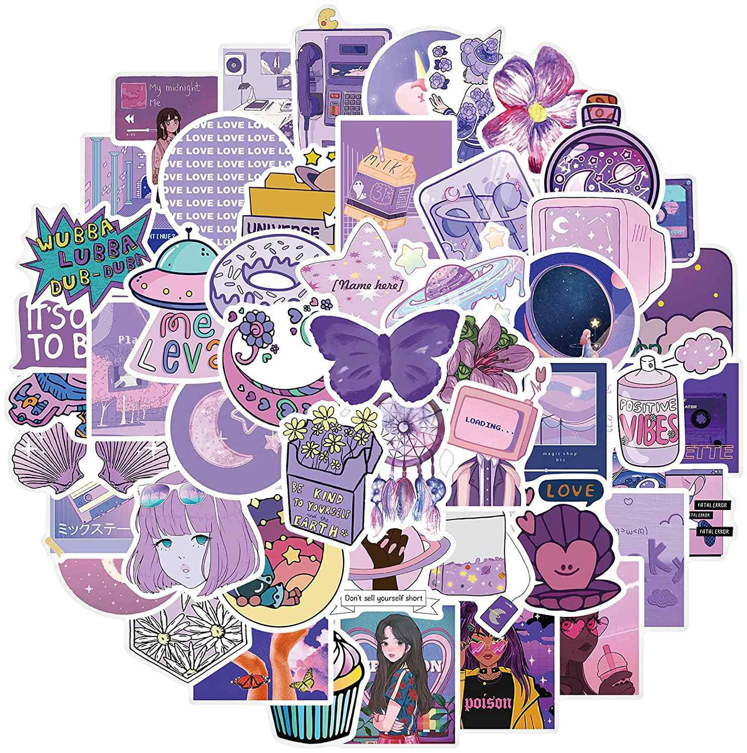 Pack d'autocollants - Violet