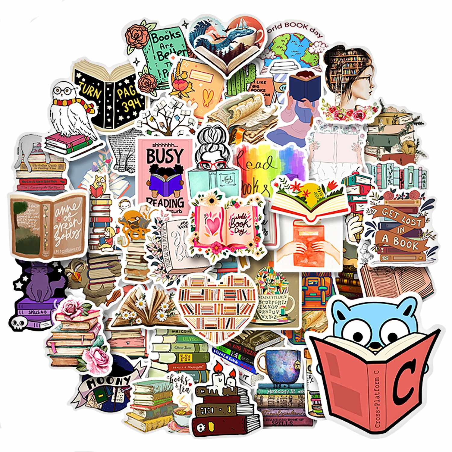 Pack de Pegatinas - Libros