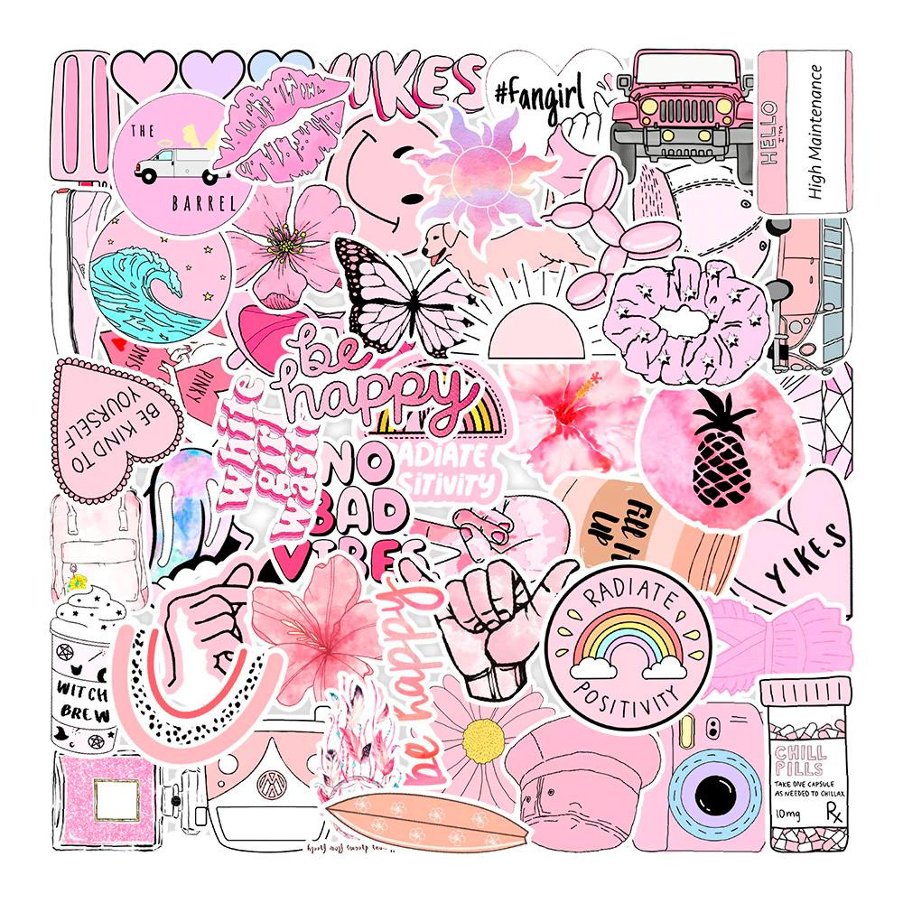 Pack d'autocollants - Rose Mix 2
