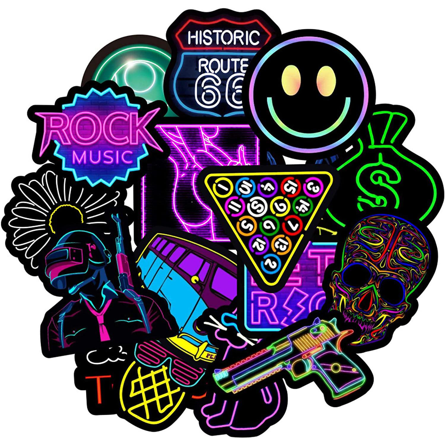 Pack de pegatinas - Neón 3