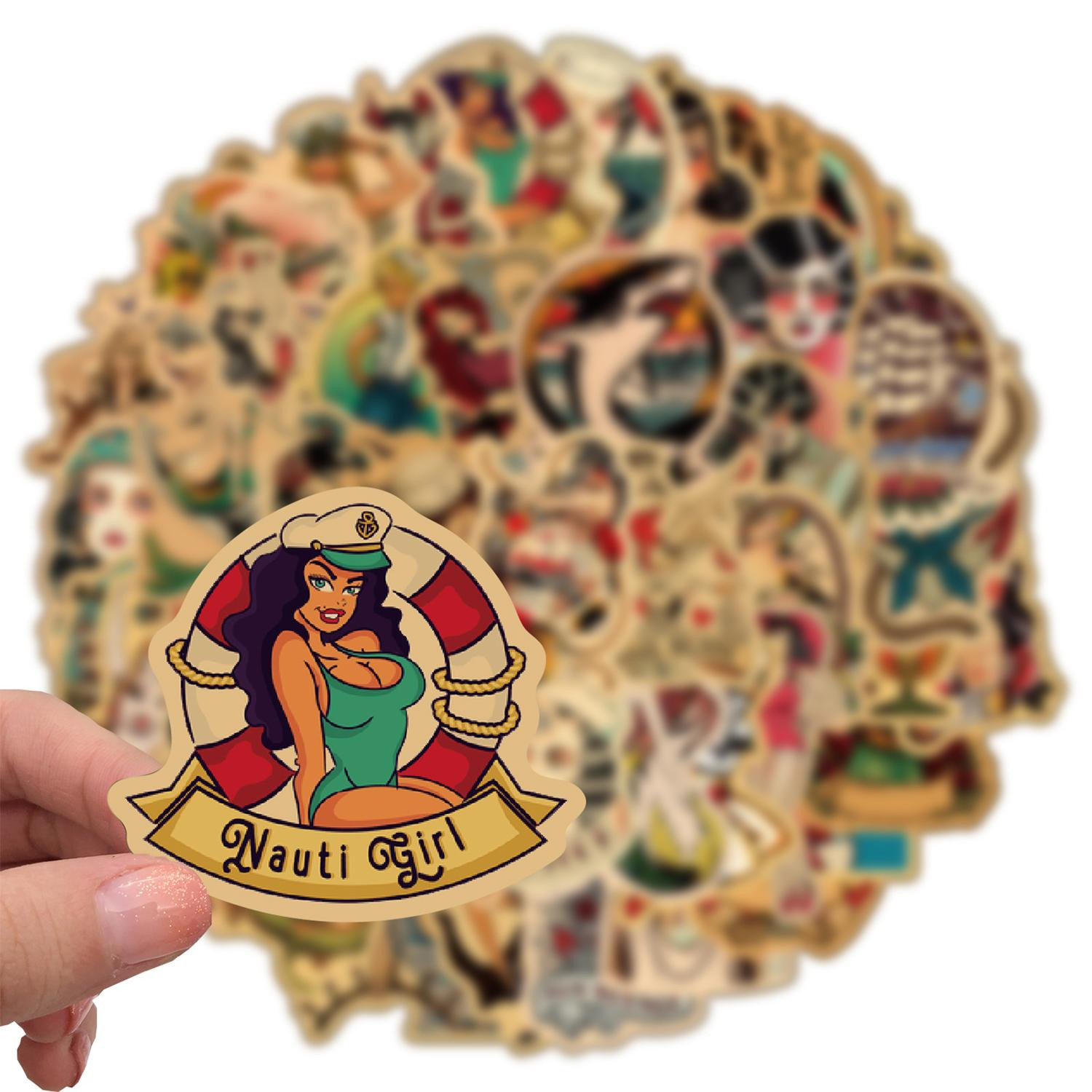Pack de Pegatinas - Pin-up Retro