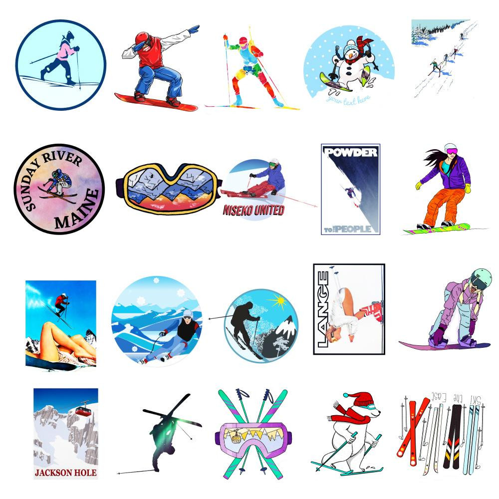 Pack of Stickers - Skiing