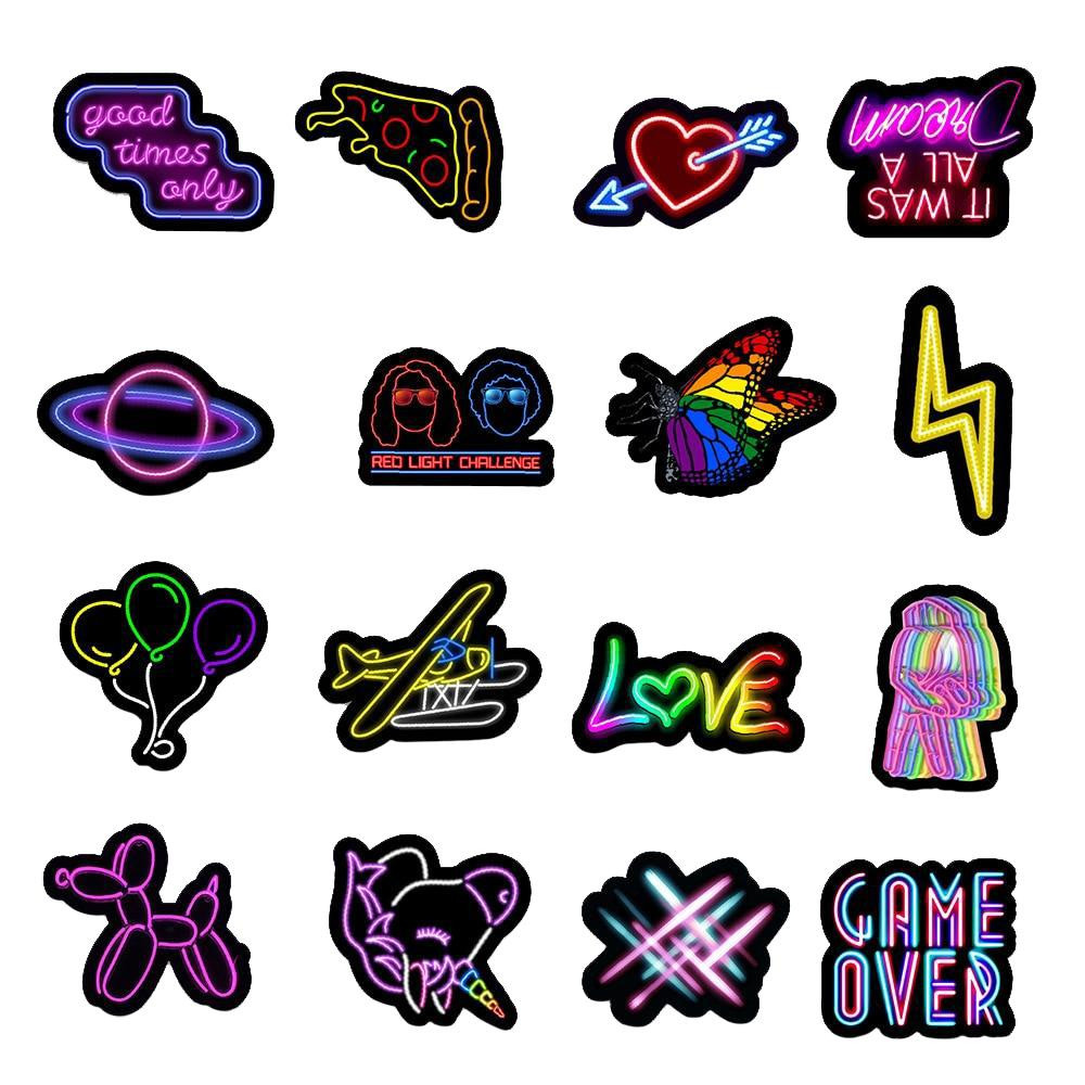 Packung Aufkleber - Neon