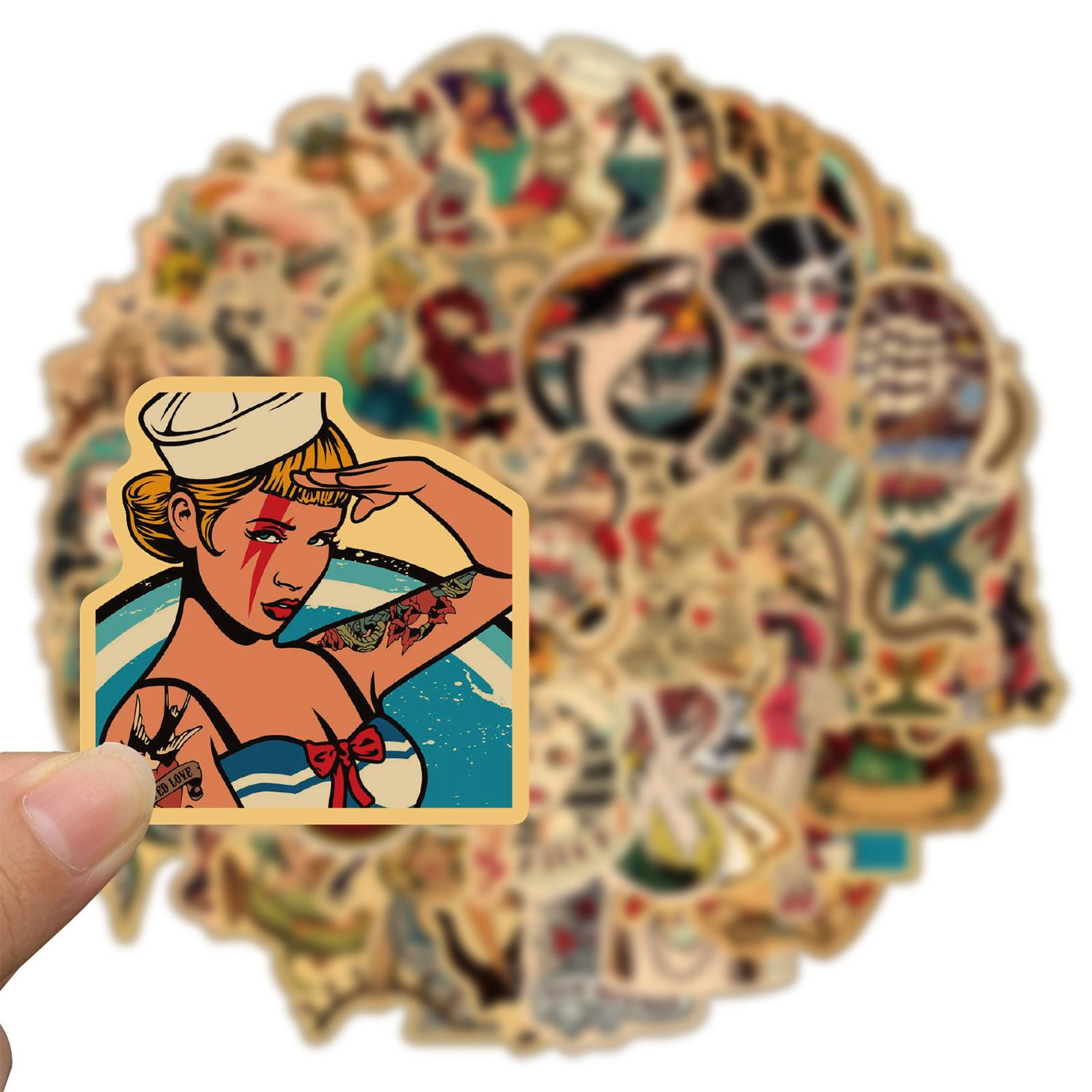 Pack de Pegatinas - Pin-up Retro