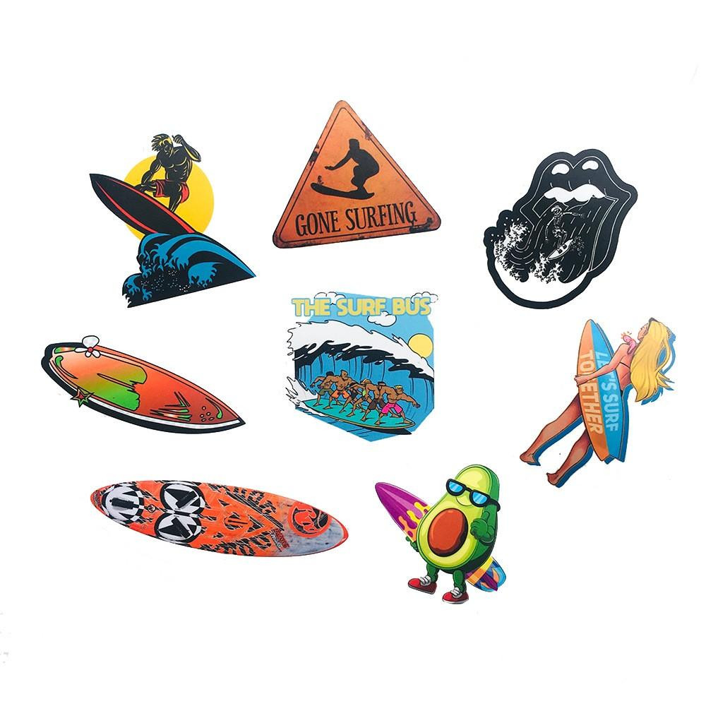 Aufkleberpaket - Surfen