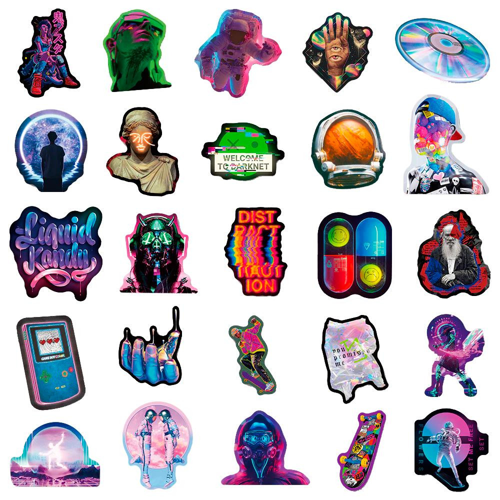 Pakje Stickers - Neon 2