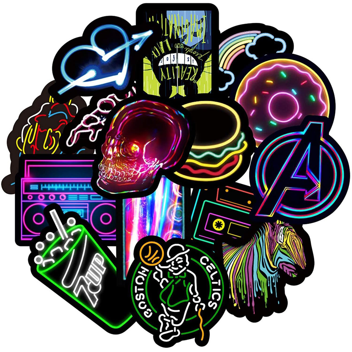 Pakje Stickers - Neon 3