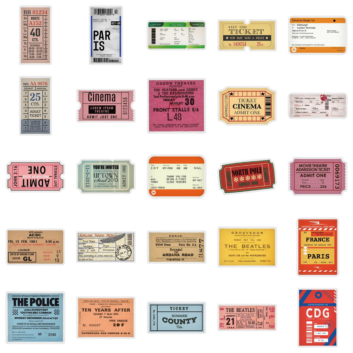 Pack d'autocollants - Billets