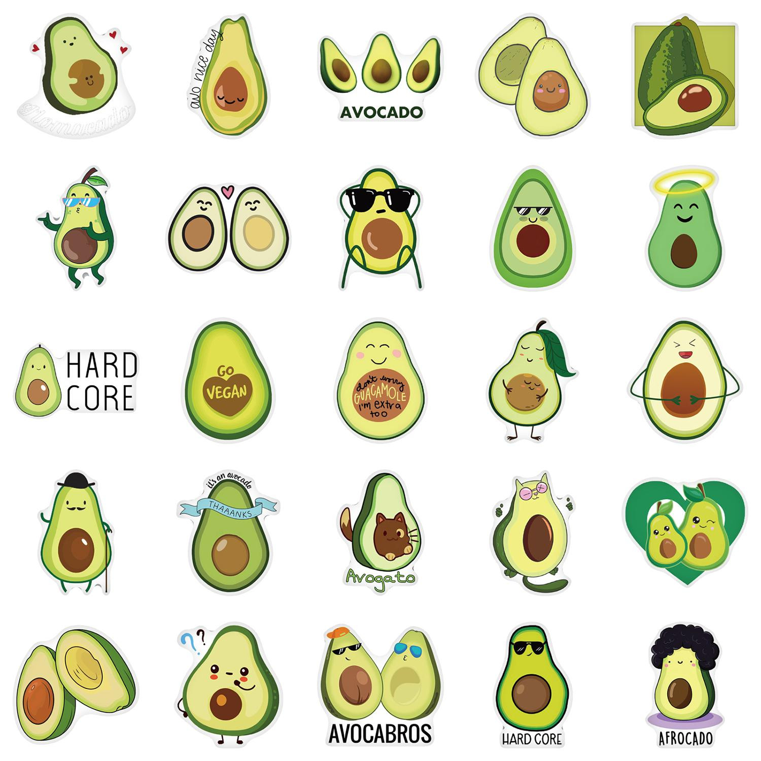 Packung Aufkleber - Avocado