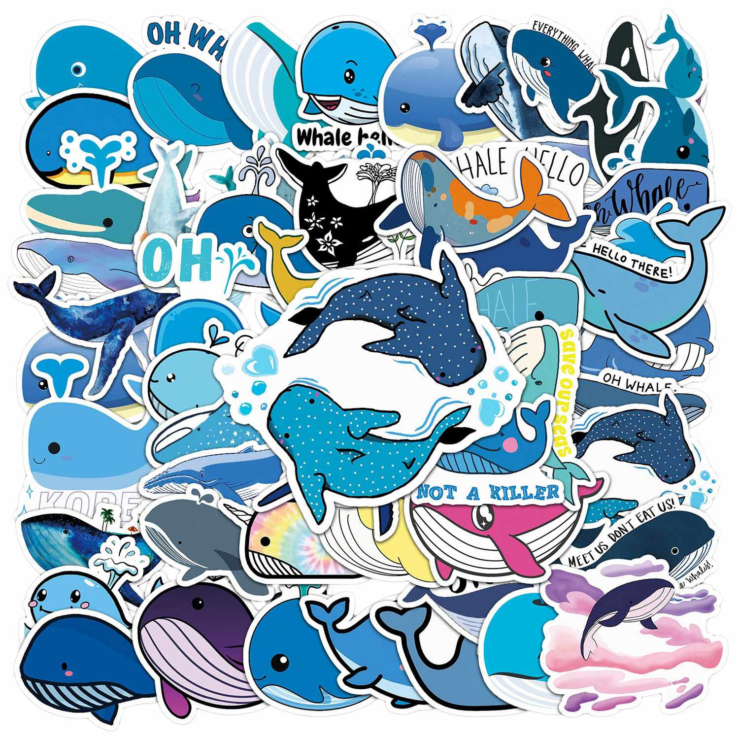 Pack de Pegatinas - Ballenas
