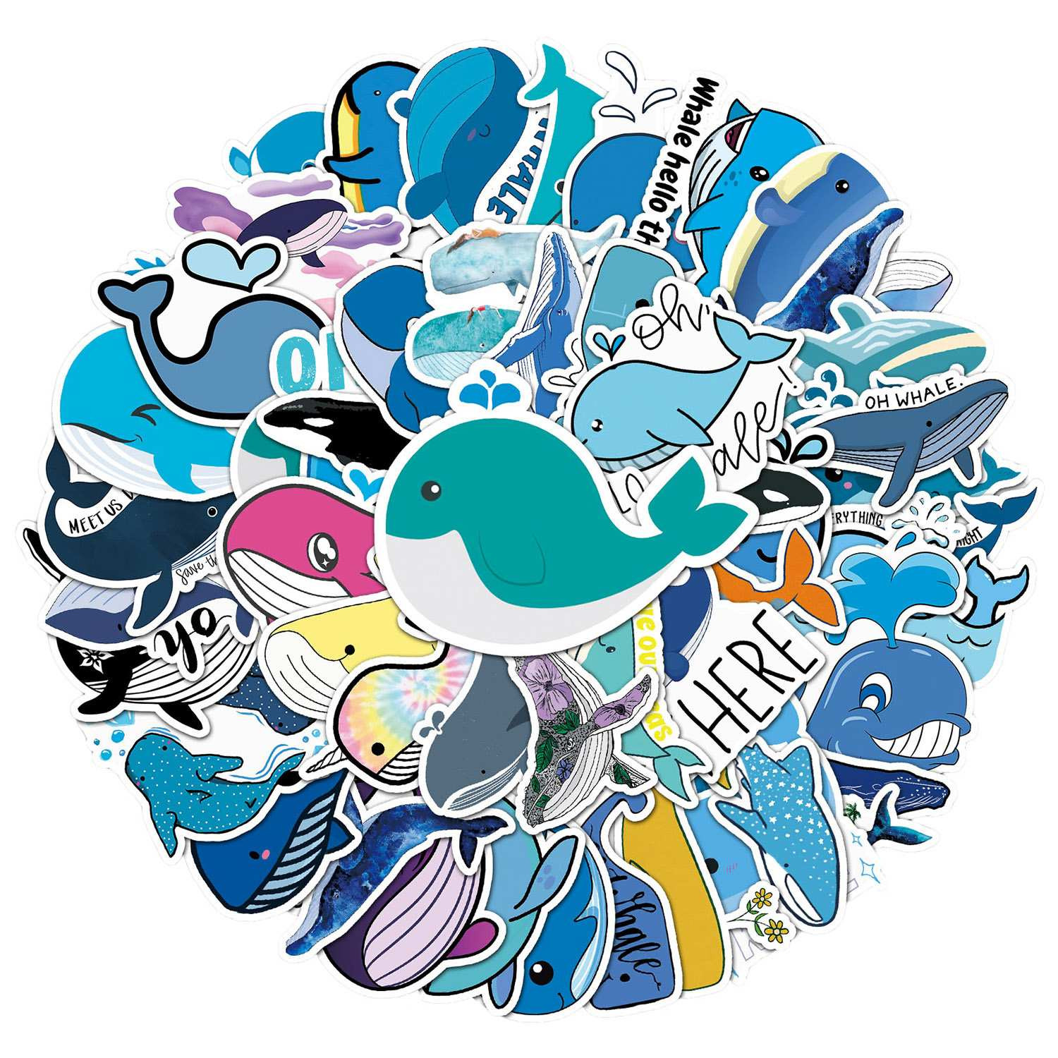 Pack de Pegatinas - Ballenas