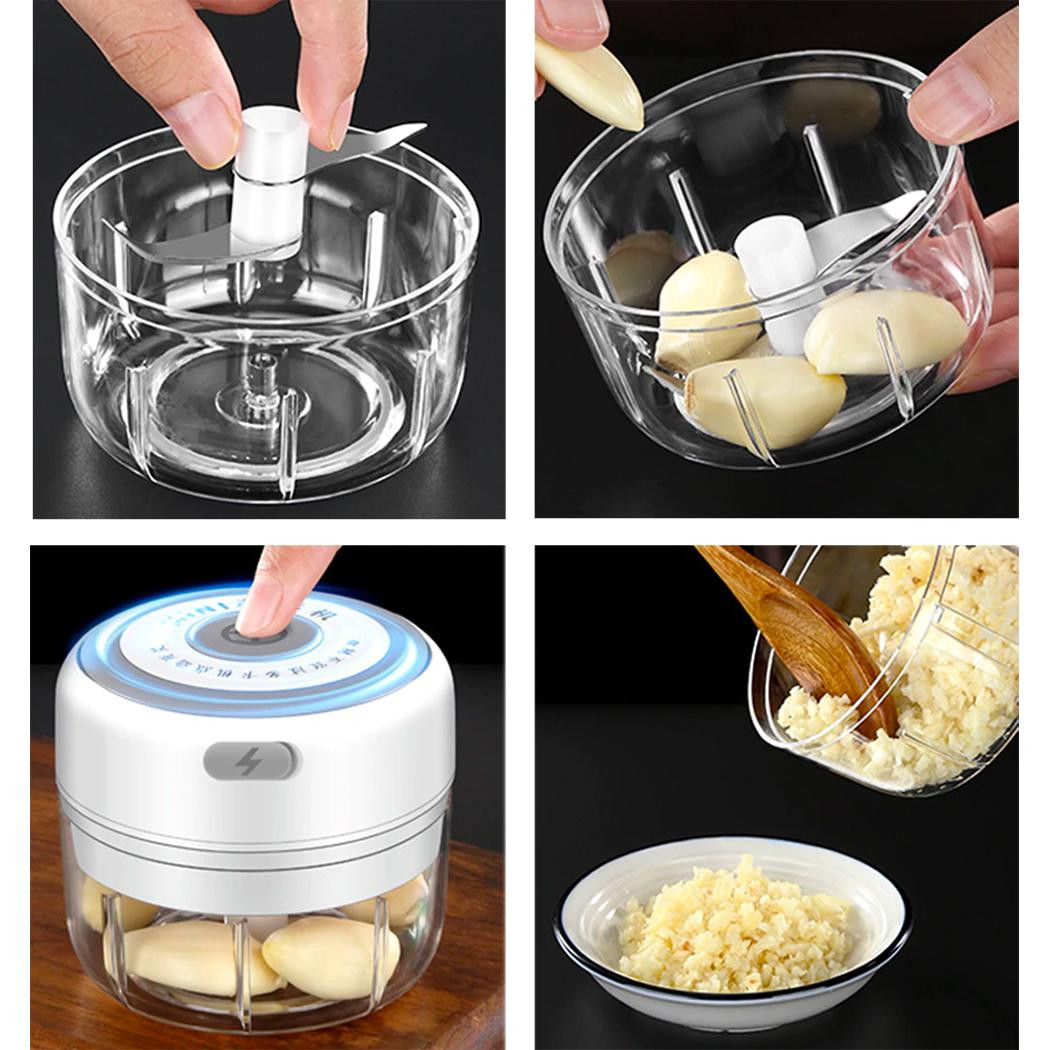 Vegetable Chopper, Mini - USB - White