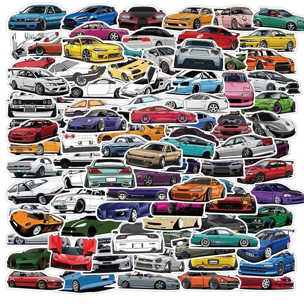 50x adesivos e decalques - carros VSCO