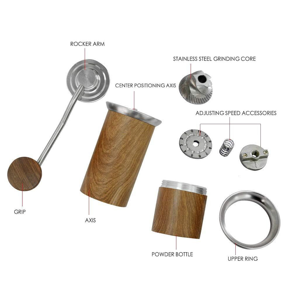 Molinillo de café manual, 25 g - Madera