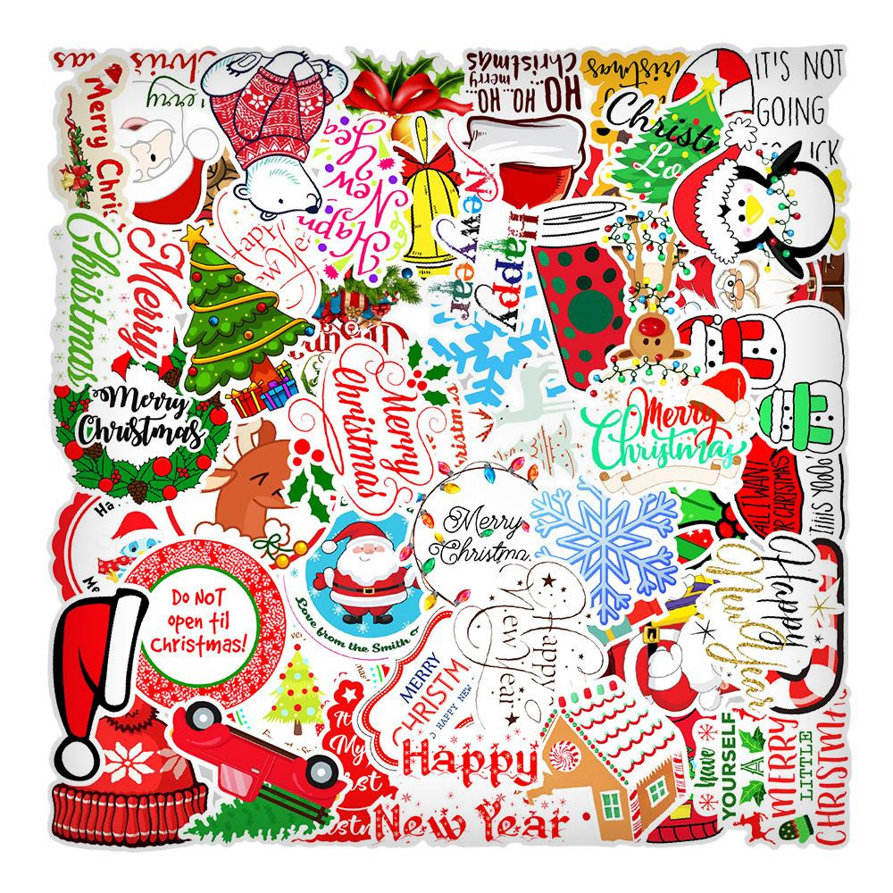 50x Adesivos e Decalques - Natal 2