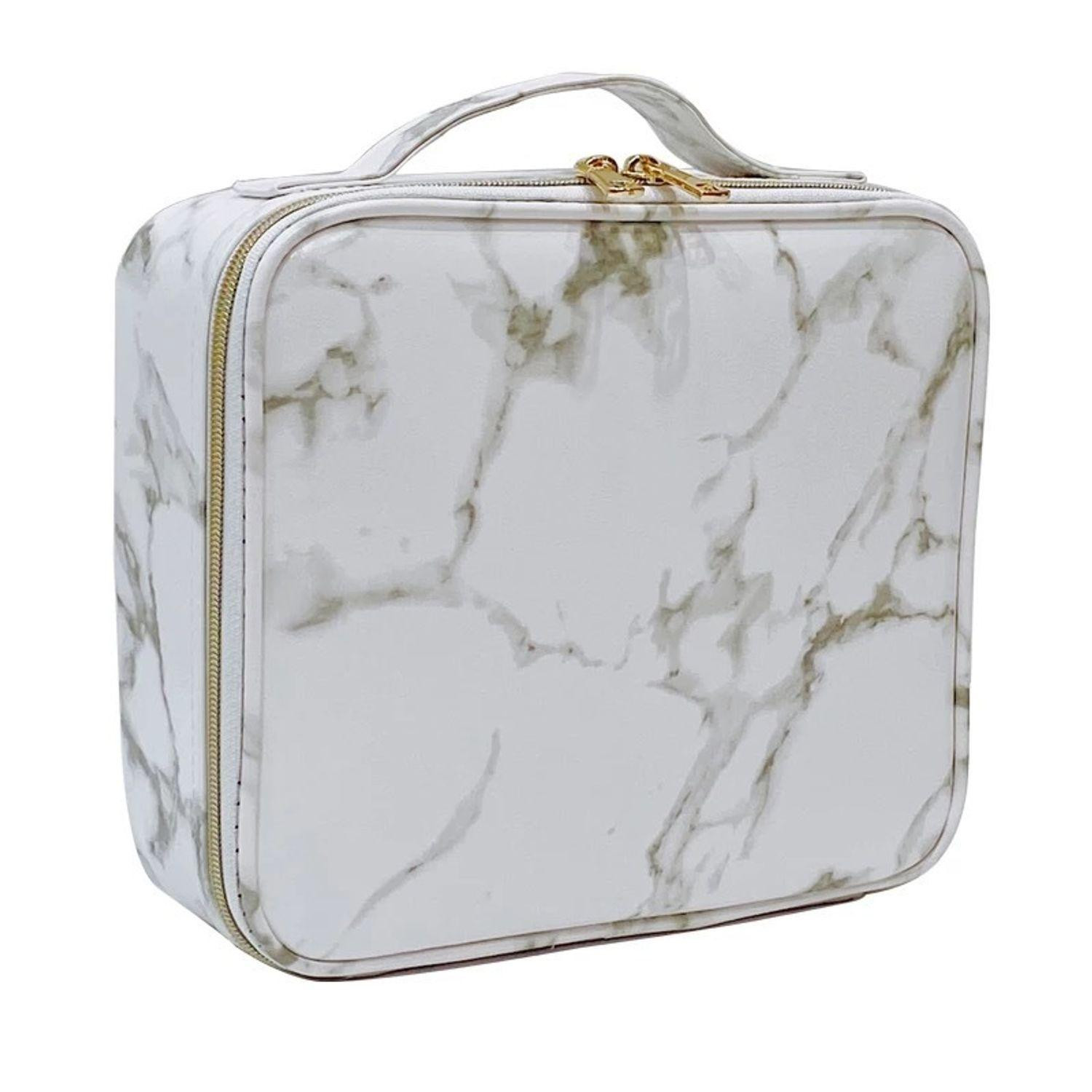 Make-up Bag with Dividers - Marble