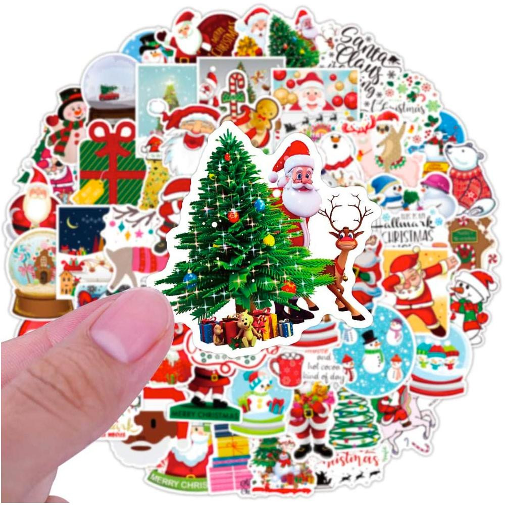 100x Adesivos e Decalques - Natal 2