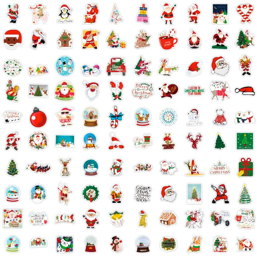 100 adesivi e decalcomanie - Natale 2