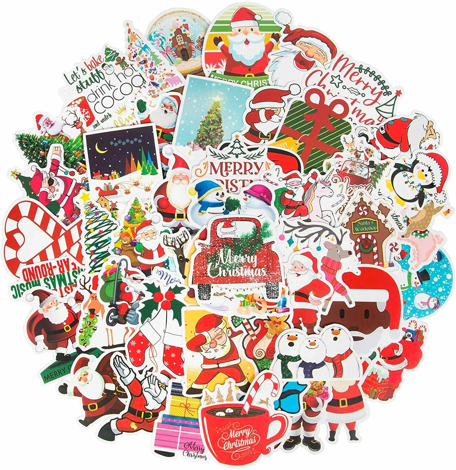 50x Adesivos e Decalques - Natal