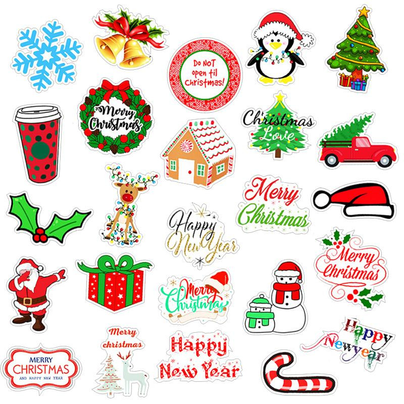 50x Adesivos e Decalques - Natal 2