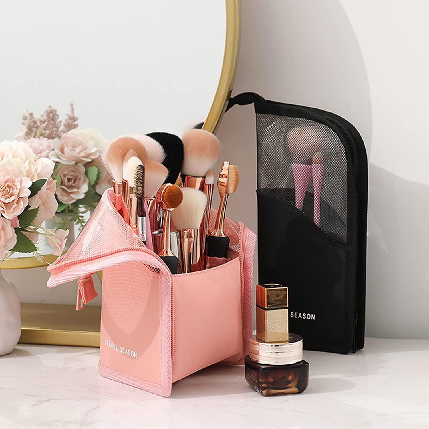 Makeup Bag for Travel - Black